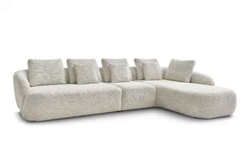 Rohová sedacia súprava do obývacej izby Finezal 2L+S+OTZP - Béžová plecionka Tracy 211-04