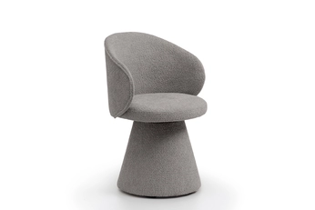 židle čalouněné Orevi Spin kubelkowe obrotowe - jasna šedá boucla Catch Me 24
