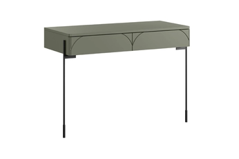 Konzolový Stolík Sonatia 100 cm s dvoma zásuvkami - Oliva