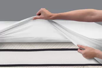 Przescieradlo i Chránič 2w1 90x200 cm - biale