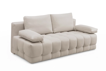 Pohovka Tuko rozkladana S vnútorným úložným priestorom- béžový velúr Velluto 2 