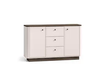 Komoda Amberto 138 cm so zásuvkami - kašmír / Dub windmill dark