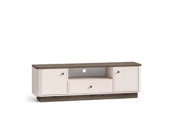 TV skrinka Amberto 160 cm z szuflada - kašmír / Dub windmill dark