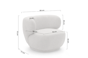 Kreslo odpočinkové Skindi 