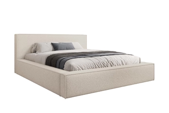  Posteľ čalúnená Nirello 180x200 S vnútorným úložným priestorom- Béžová bukla Quelle 03