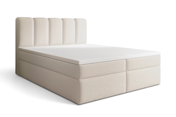 Boxspring posteľ Tenor 180x200 s úložným priestorom - Béžová bukla Quelle 03