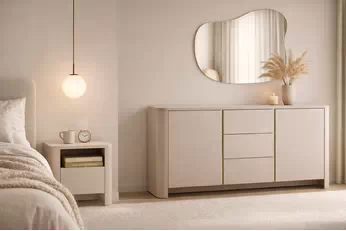 Komplet nábytku pro ložnice Sorrenti - kašmír