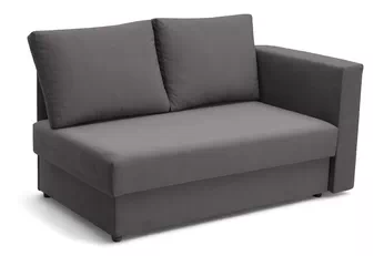 Detská pohovka/posteľ rozkladany s úložným priestorom Maciek - šedý velúr Velvet 3038 1914