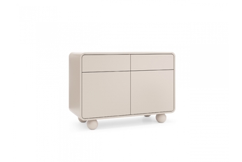 Komoda Vellino 108 cm so zásuvkami - kašmír