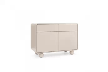 Komoda Vellino 108 cm se zásuvkami - kašmír