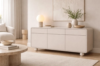 Komoda Vellino 160 cm se zásuvkami - kašmír