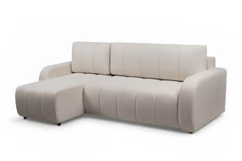 Rohová sedacia súprava s funkciou spánku Lapios Ľavá strana - béžový velúr Vogue 2 Beige
