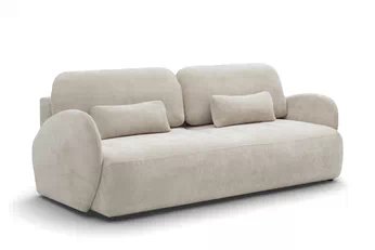 Pohovka s funkciou spánku Dinel - béžový šenil Vibe 06