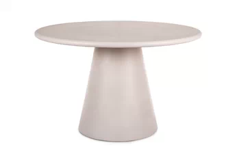 Stôl okragly Clav 120 cm - Krémový