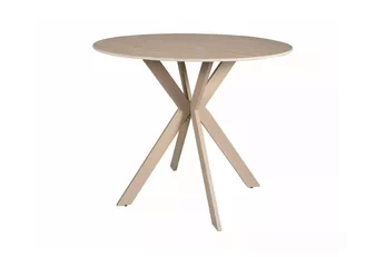 Stôl okragly Solmira 90 cm ceramiczny - Béžová mat / kašmír