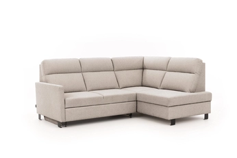 Rohová sedacia súprava Loario L pravá strana z waskim bokiem - tmavý béžový šenil Vibe 08