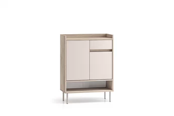 Skrinka na topánky Tivano 03 70 cm - kašmír / Dub cremona - Limitovaná ponuka