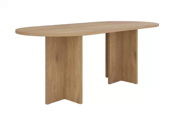 Ovální stůl Aurelium 204x90 cm v barvě dub kremona s moderním designem