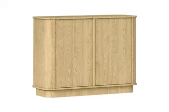 Komoda Vello 108 cm s dvěma dvířky v barvě dub baltic dune s oblými hranami