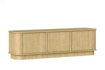 RTV skříňka Vello 154 cm tří dveře světlé dřevo dub baltic dune