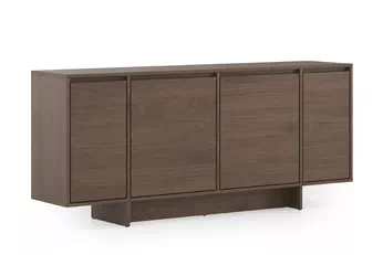 Čtyřdveřová komoda Zolia 180 cm na soklu v barvě orzech elegant