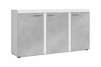Komoda pro obývacího pokoje Luiza 3F - 149 cm - beton světlý - Omezená nabídka z expozice