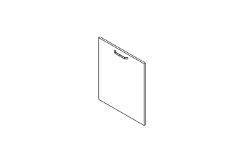 Predný panel na umývačku riadu Kammono F FZMYW60 – 60 cm, plný