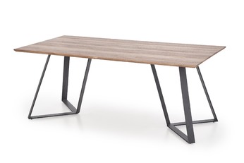 stôl Calgary - Orech rustykalny / Čierny