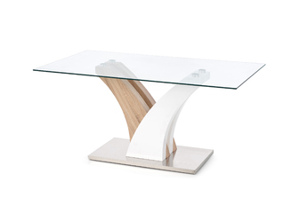 stôl Vilmer - Dub sonoma / Biely