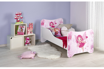 Detská posteľ Happy Fairy - biela / ružová