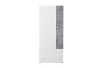 Sigma SI3 B/J szekrény - lux fehér / beton szürke