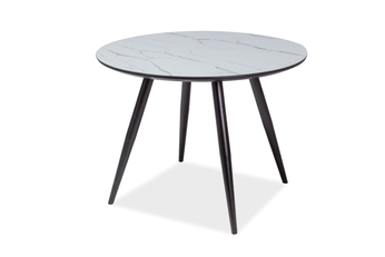 Stôl IDEAL mracamový efekt /Čierny rám 100X100 