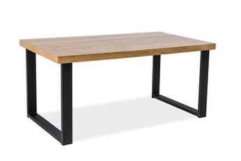 Stôl UMBERTO OKLEINA prírodná dub/Čierny  150x90 