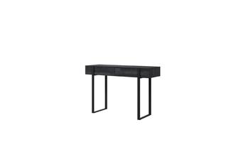 modern konsola / toaletka Verica z metalowymi nogami 120 cm - negru beton / picioare negru