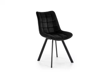 židle čalouněné Clemio - černá welwet Bluvel 19 / černé nožičky