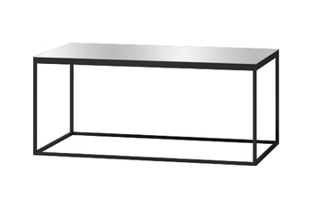 Konferenční stolek Helio 99 - černá / šedé sklo
