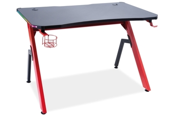 Písací stôl B-006 Červený/Čierny
