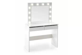 Toaletný stolík Velinio 95 cm so zásuvkami  - Biely