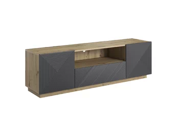 skříňka RTV z szuflada Asha 167 cm - artisan / rivier stone mat