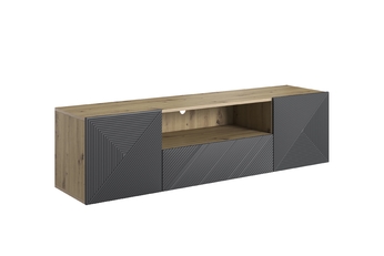 TV skrinka závesné z szuflada Asha 167 cm - artisan / rivier stone mat
