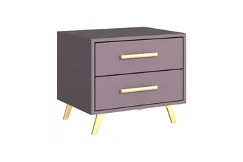 Nočný Stolík Bali so zásuvkami - sliwka