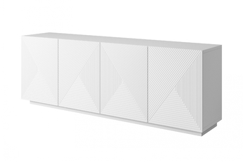 Komoda Asha 200 cm - biely mat