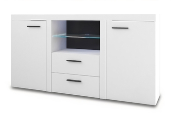 Komoda Rumba 2F 2S - Bílý mat