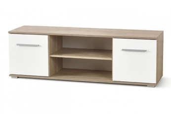 zafka RTV Lima - 137 cm - dub sonoma / bílá