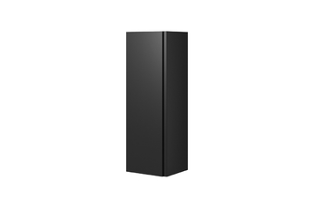Závesná vertikálna skrinka Loftia - čierny/čierny mat