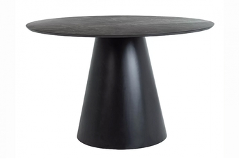 http://Stůl%20okragly%20Angel%20120%20cm%20-%20šedá%20mramor%20/%20černá