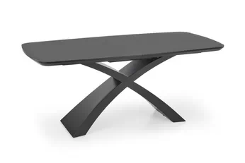 Stôl rozkladany Virello 180-220x89 cm - tmavý popol / Čierny