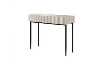 Písací stôl Nicole 100 cm so zásuvkami - kašmír / čierny nozki