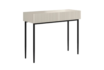 Písací stôl Nicole 100 cm so zásuvkami - kašmír / čierny nozki