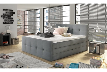 šedá Boxspring posteľ do  spálne  